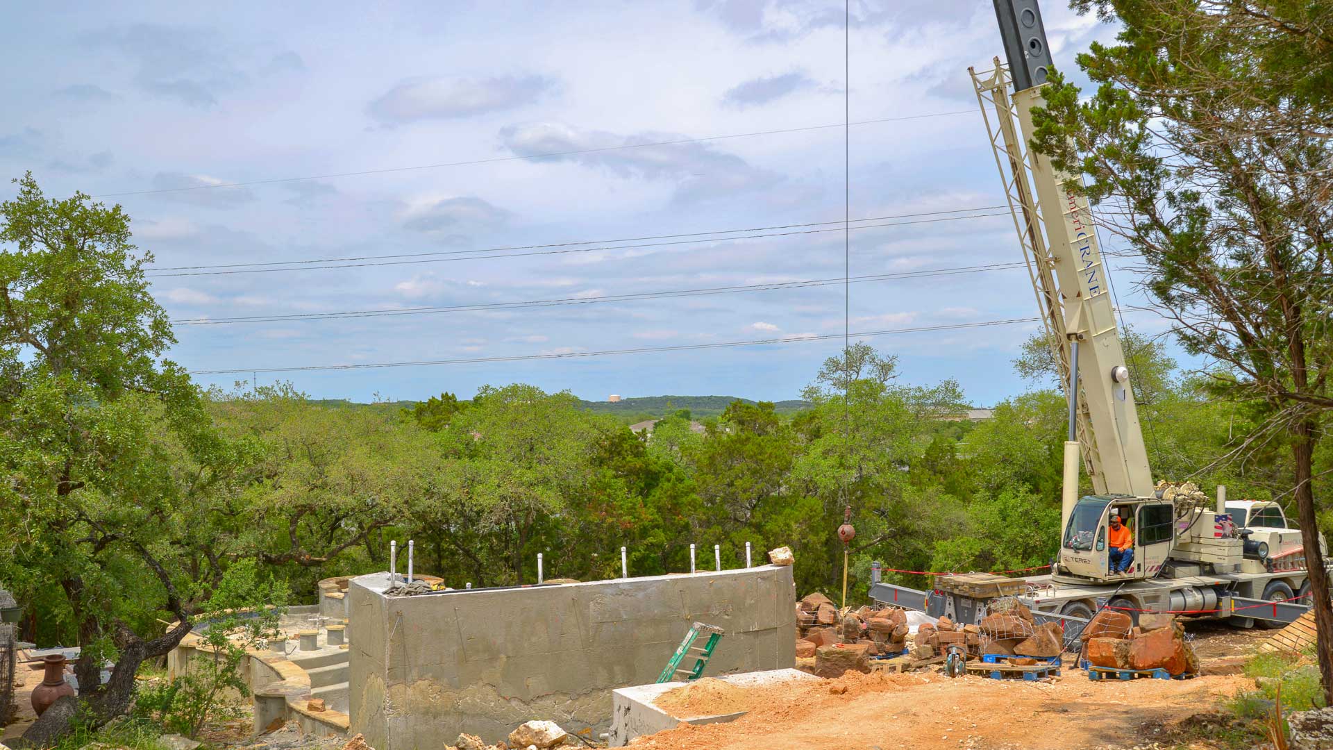 Swimming Pool Boulder Waterfall Slide Construction 3 Swimming Pool Boulder Waterfall Slide Construction 3