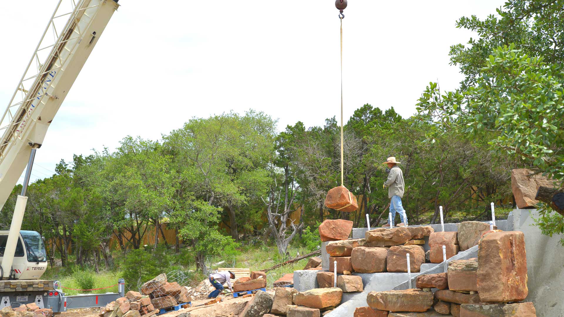 Swimming Pool Boulder Waterfall Slide Construction 7 Swimming Pool Boulder Waterfall Slide Construction 7